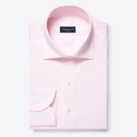 Proper Cloth Other - Proper Cloth Greenwich Twill Pink Dress Shirt Roma Spread Neck 17 Men’s